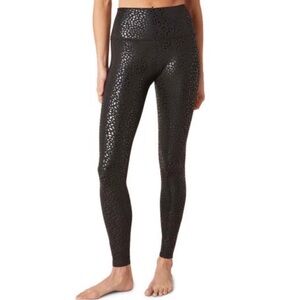 Beyond Yoga Shiny Feline Sportflex Midi Leggings Women’s S Black High Waisted